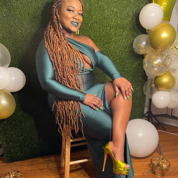 CHRISTIAN LOUBOUTIN PALAIS ROYALE LIME METALLIC - Picture 10 of 10